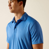 ARIAT 2.0 FITTED SEASCAPE BLUE - MENS POLO  - 10051384