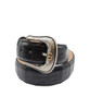 STETSON CAIMAN LEATHER BLACK - ACCESSORIES BELT MEN - 9917500-014