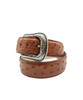 STETSON OSTRICH LEATHER COGNAC - ACCESSORIES BELT MEN - 9916500-243
