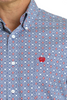 CINCH ROYAL BLUE GEOMETRIC PRINT - MENS SHIRT  - MTW1105765