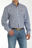 CINCH ROYAL BLUE GEOMETRIC PRINT - MENS SHIRT  - MTW1105765