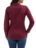 WRANGLER RETRO LONG SLEEVE WINE - LADIES SHIRT  - 112358014