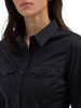 WRANGLER RETRO LONG SLEEVE BLACK - LADIES SHIRT  - 112358012