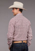 STETSON WINE VINTAGE PRINT SNAP - MENS SHIRT  - 11-001-0425-5027WI