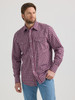 WRANGLER WRINKLE RESIST DARK RED PLAID - MENS SHIRT  - 112351596