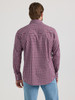 WRANGLER WRINKLE RESIST DARK RED PLAID - MENS SHIRT  - 112351596