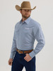 WRANGLER LOGO BLUE DIAMOND PRINT SNAP - MENS SHIRT  - 112352382