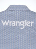 WRANGLER LOGO BLUE DIAMOND PRINT SNAP - MENS SHIRT  - 112352382
