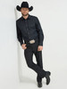 WRANGLER RODEO BEN BLACK - MENS SHIRT  - 112353223