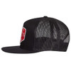 LAZY J RANCH WEAR RED RANCH PATCH BLACK 4" - HATS CAP  - BLKBLK4RR