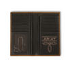ARIAT RODEO SCROLLING EMBOSSED BROWN - ACCESSORIES WALLET  - A3561244