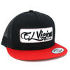 EL VIEJON EV PATCH RED BLACK FLAT - HATS CAP  - EV PATCH RED BLK FLAT