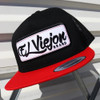 EL VIEJON EV PATCH RED BLACK FLAT - HATS CAP  - EV PATCH RED BLK FLAT