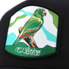 EL VIEJON PERICO CURVE BLACK WHITE - HATS CAP  - PERICO CURVE BLK WHITE