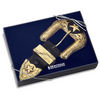 MONTANA SILVERSMITHS LONESTAR 3 PIECE ANTIQUED GOLD - ACC BUCKLE  - 53410