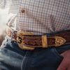 MONTANA SILVERSMITHS LONESTAR 3 PIECE ANTIQUED GOLD - ACC BUCKLE  - 53410