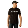 ARIAT SHIELD FLAG BLACK - MENS TEE  - 10054197
