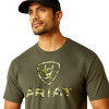 ARIAT LIBERTY USA DIGI CAMO OLIVE - MENS TEE COR - 10054177