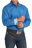 CINCH ROYAL BLUE GEOMTRIC PRINT - MENS SHIRT  - MTW1105796