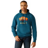 ARIAT BISON PLAINS HYDRA HEATHER - MENS HOODIE  - 10052459