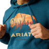 ARIAT BISON PLAINS HYDRA HEATHER - MENS HOODIE  - 10052459
