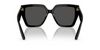 DOLCE & GABBANA LARGE CAT SQUARE BLACK ACETATE - SUNGLASS DOLCE & GABBANA  - 4438501/87