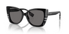 BURBERRY MERYL BLACK/CHECK WHITE POLAR - SUNGLASS BURBERRY  - 4393405181