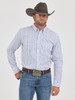 WRANGLER CODY JOHNSON BLUE PLAID - MENS SHIRT  - 112357667