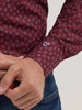 WRANGLER CODY JOHNSON MAROON PRINT - MENS SHIRT  - 112357673