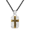MONTANA SILVERSMITHS SOUTHWESTERN CROSS DOG TAG - ACCESSORIES JEWELRY NECKLACE - NC5760