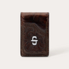 STETSON CROC EMOSSED BROWN MONEY CLIP - ACCESSORIES WALLET  - 9803004-255