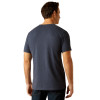 ARIAT B&W LOGO HEATHER GREY - MENS TEE  - 10052492