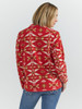 WRANGLER SOUTHWESTERN SNAP FLEECE RED - LADIES SWEATSHIRT  - 112352998