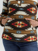 WRANGLER SOUTHWESTERN SHERPA PULLOVER - LADIES SWEATSHIRT  - 112353121