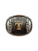CRUMRINE OVAL INITIAL T BUCKLE - ACC BUCKLE  - C10018-T