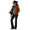ARIAT GRIZZLY RANCHER CHESTNUT HORSE - LADIES JACKET  - 10052600