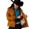 ARIAT GRIZZLY RANCHER CHESTNUT HORSE - LADIES JACKET  - 10052600