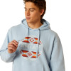 ARIAT CANYON CIRCLE HOODIE BLUE - MENS HOODIE  - 10052448