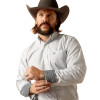 ARIAT WRINKLE FREE FITTED GREY PRINT - MENS SHIRT  - 10051981