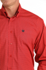 CINCH MONEY RED PRINT - MENS SHIRT  - MTW1105801