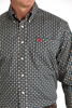 CINCH STRETCH MEDALLION NAVY PRINT - MENS SHIRT  - MTW1105808