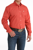 CINCH RED GEOMETRIC PRINT - MENS SHIRT  - MTW1105803