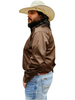 ARIAT SOLID CHOCOLATE BROWN TWILL - MENS SHIRT  - 10060064