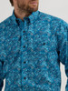 WRANGLER GEORGE STRAIT TEAL PAISLEY - MENS SHIRT  - 112356632
