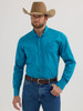 WRANGLER GEORGE STRAIT SOLID TEAL - MENS SHIRT  - 112356631