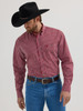 WRANGLER GEORGE STRAIT DARK RED PLAID - MENS SHIRT  - 112356606