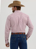 WRANGLER GEORGE STRAIT WHITE/RED PRINT - MENS SHIRT  - 112356600