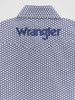 WRANGLER LOGO BLUE GEOMETRIC PRINT - KIDS BOYS SHIRT - 112356519