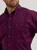 WRANGLER GEORGE STRAIT SOLID PLUM - MENS SHIRT  - 112356611