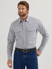 WRANGLER GREY PEARL SNAP STRIPED - MENS SHIRT  - 112355361